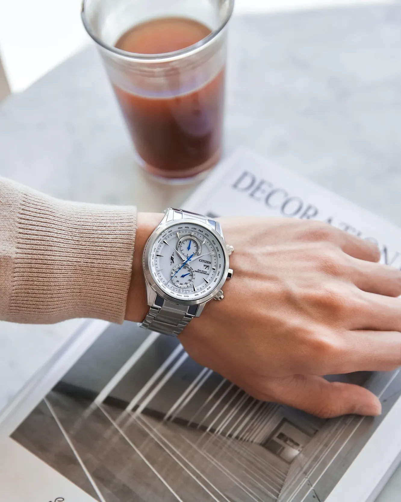 Sport Luxury White Dial Stainless Steel Bracelet AT8260-85A | CITIZEN